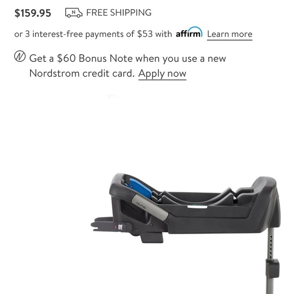 NUNA PIPA LITE LX CARSEAT & BASE W/ NUNA ADAPTER - Picture 4 of 5